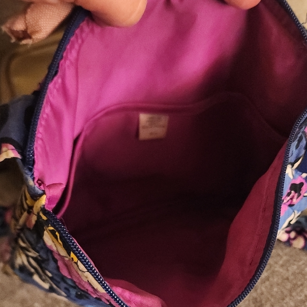 Vera Bradley Floral Crossbody Bag - Blue, Pink, Yellow - Picture 7 of 12